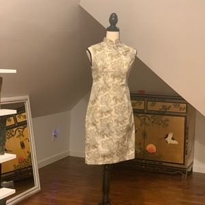 Cheongsam dress, handmade in Vietnam